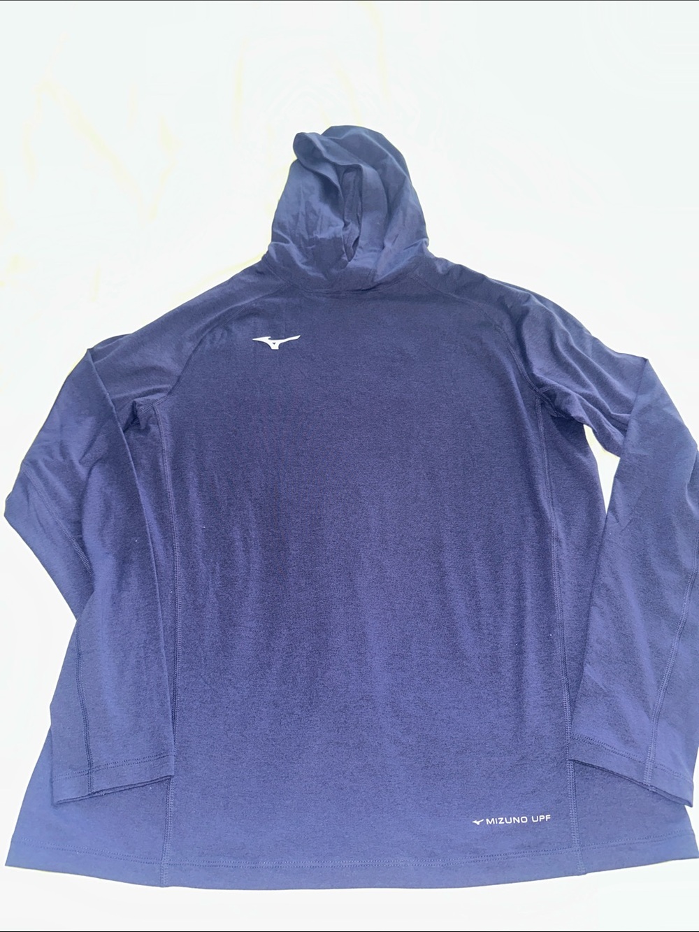 Mizuno Navy Hooded Athletic Pullover